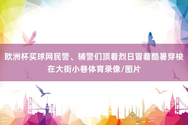 欧洲杯买球网民警、辅警们顶着烈日冒着酷暑穿梭在大街小巷体育录像/图片